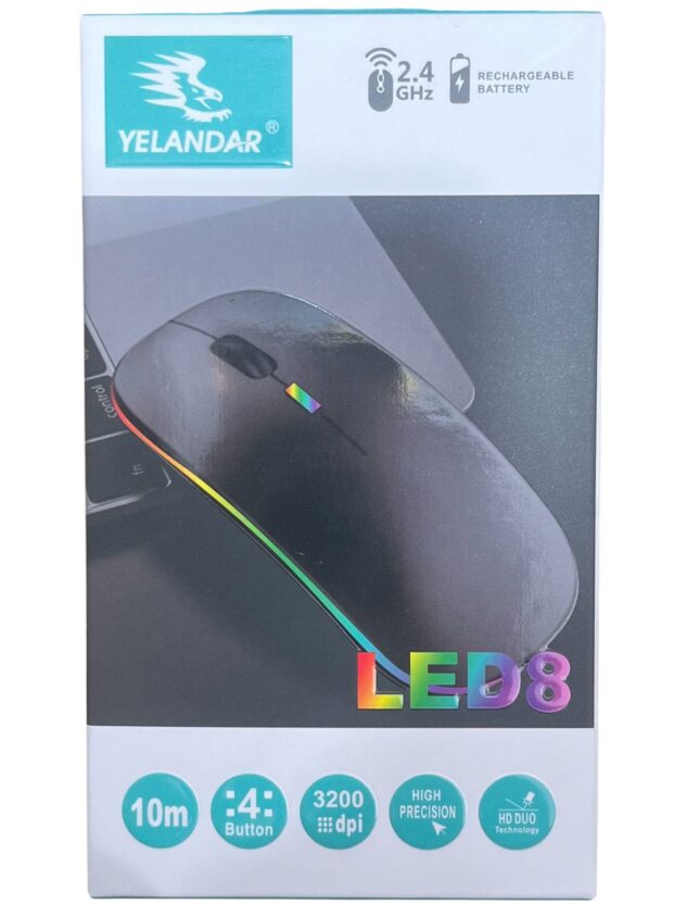 Mouse Inalambrico LED 8